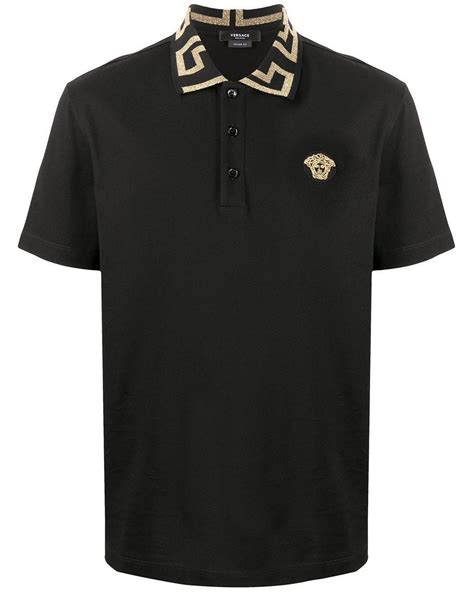 versace long sleeves polo shirts